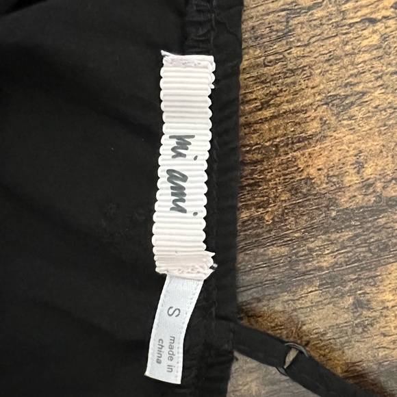 Francesca’s Mi Ami Black Eyelet Mini Dress Size Small - Picture 6 of 8